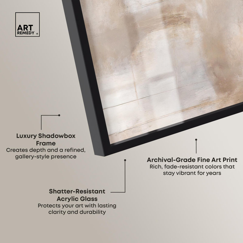 «Eroded Echoes I Boho Decor Shadowbox» par Art Remedy, Noir, H 16 po x l 11 po