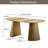 71" Farmhouse Oval Extendable Dining Table with Slatted Base-487461441