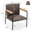 Fauteuil capitonné l 25 po-263208519