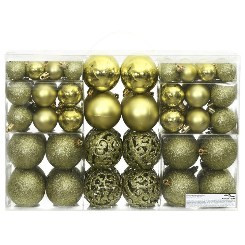 6cm Solid Colour Bauble, Light Green