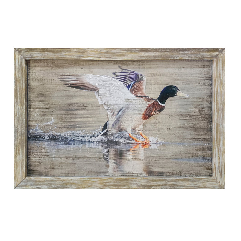 Paxton Duck Rustic Framed Wall Art Painting