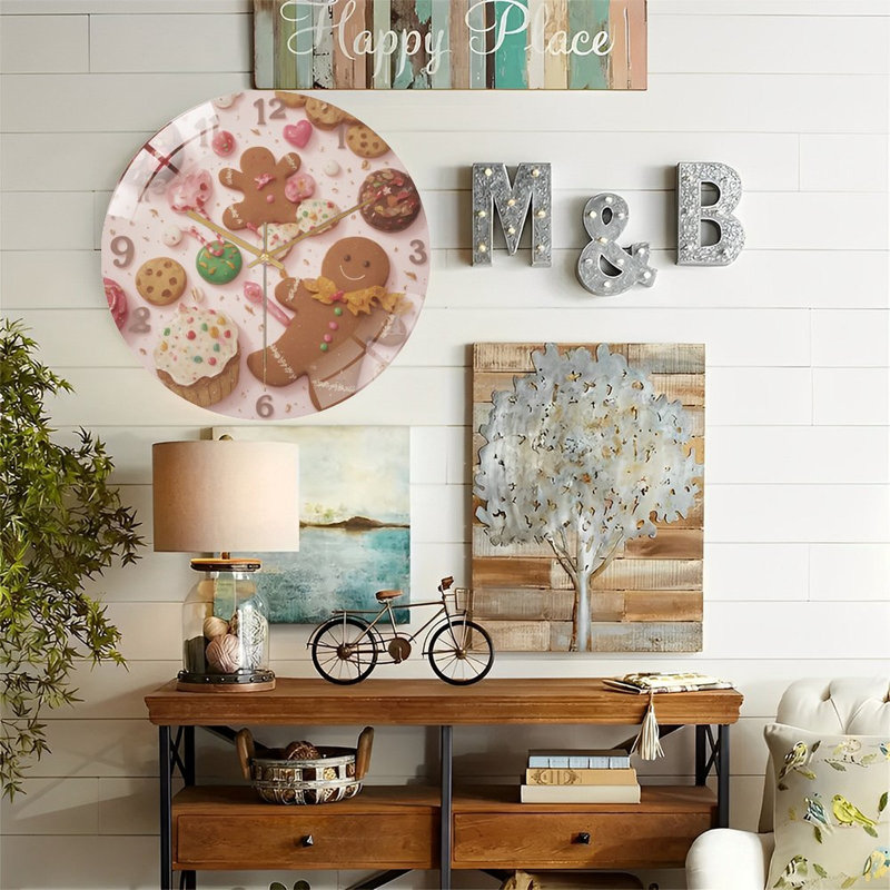 Horloge murale en verre 12 pi