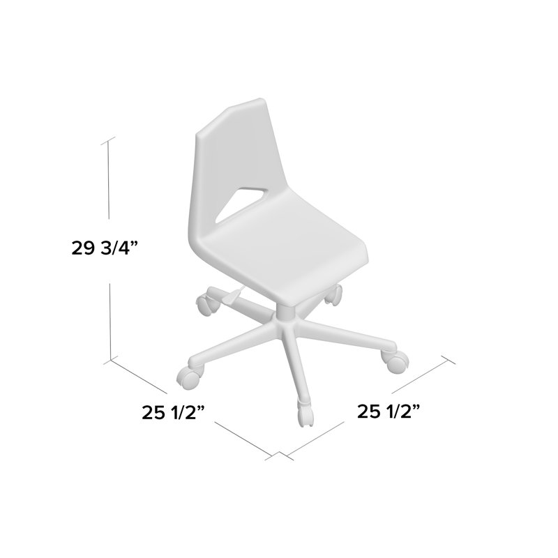 Chaise de classe à cinq pieds avec roulettes MG1100 Series, Bleu marine