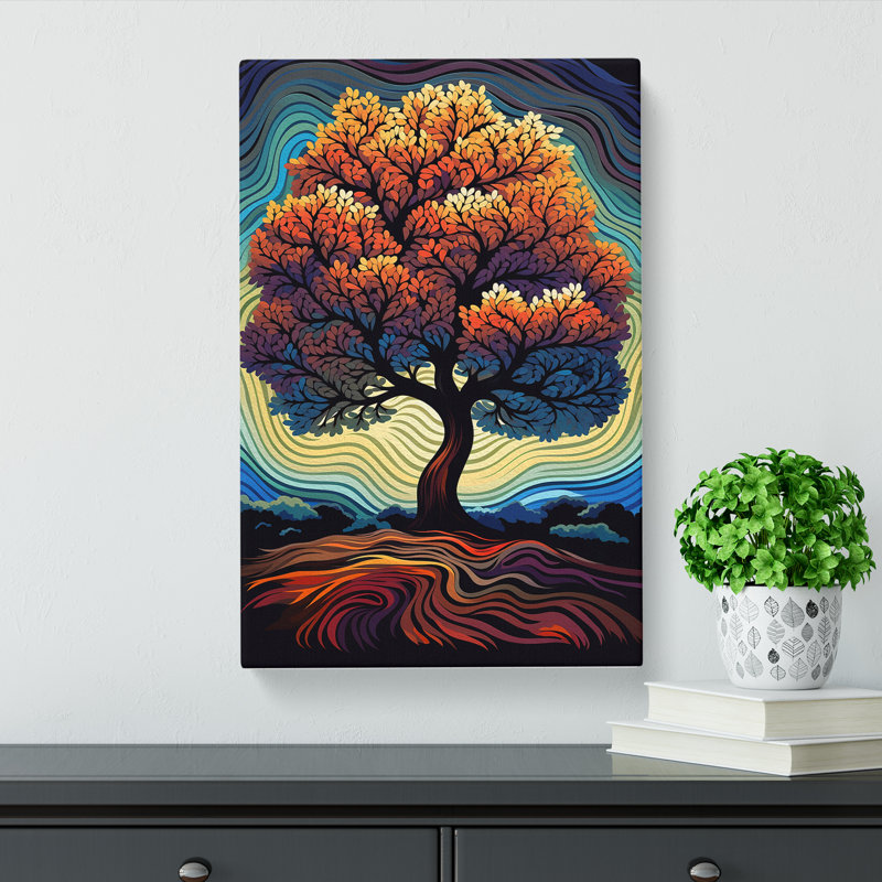 Oak Tree Op - Wrapped Canvas