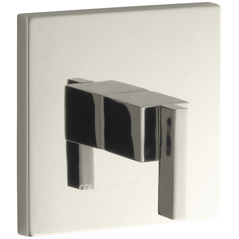 Loure Thermostatic Valve Trim, Nickel poli éclatant