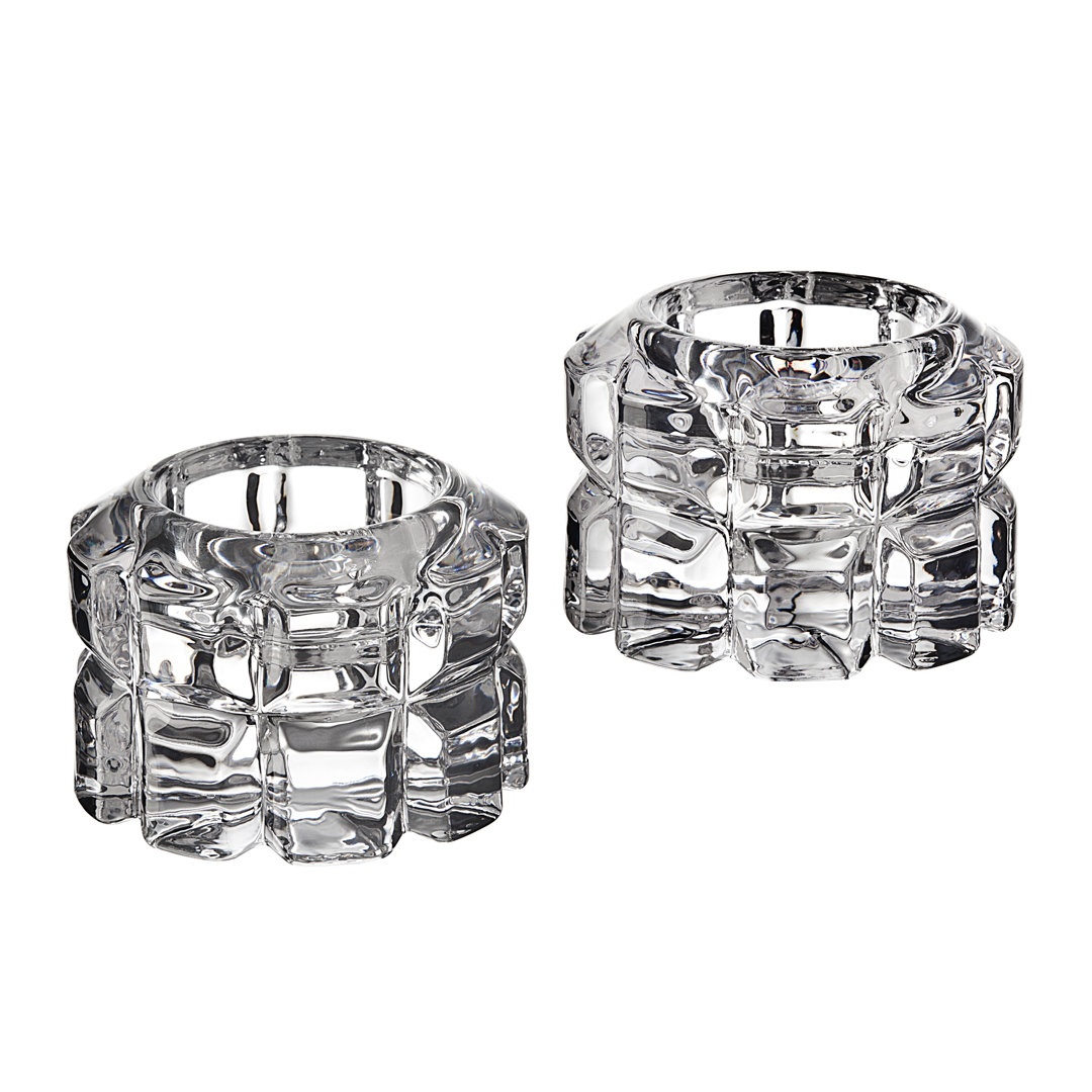 Astor Crystal Votive Holder Set (Set of 2) Godinger Silver Art Co