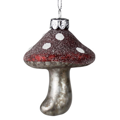 Figurine suspendue champignon de Noël