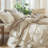 MooMee Lightweight Duvet Cover Set with Zipper Closure 8 Ties 100% Washed Cotton Linen Like Textured Soft Breathable All-Season-109236635-111219964