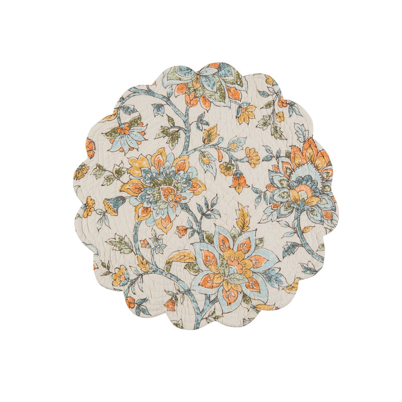 Ensemble de napperons en coton 6 pièces Ainsley Jacobean