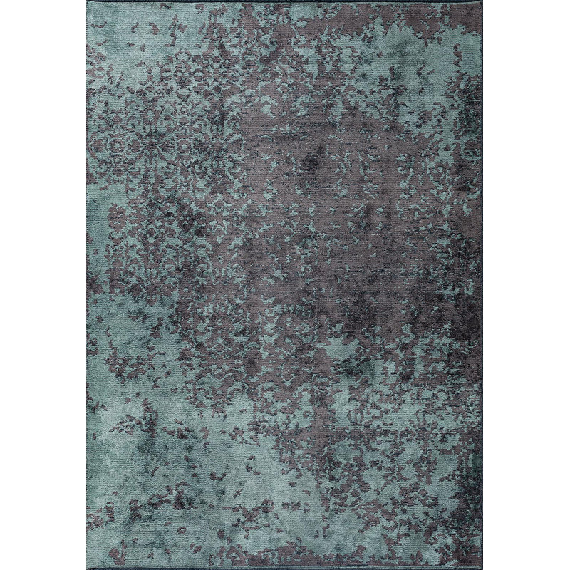 Dazire Vintage Look Hand Loom Indoor / Outdoor Area Rug, Rectangle 6'7" x 9'10"