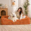 Lit pour chien, canapé paresseux, convertible réglable à 5 positions-1369048368
