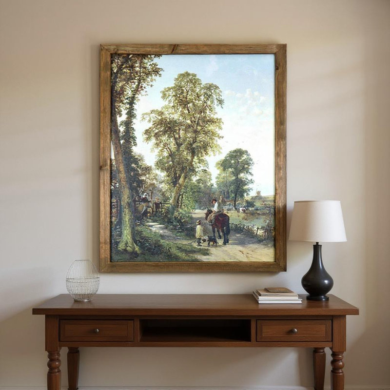 Art encadré en bois 24 "x 19"