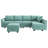 Upholstered L-Shaped Sectional Reversible