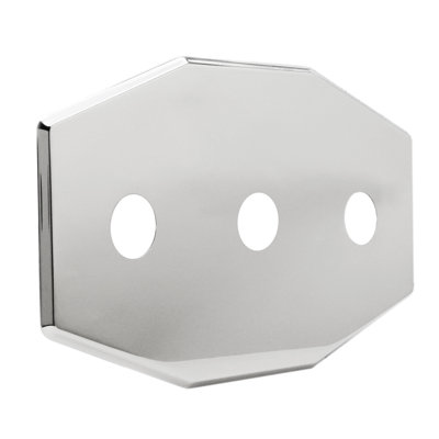 Three-Hole Remodel Cover Plate for Bathtub and Shower Valves