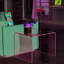Table de bout Bent Glass