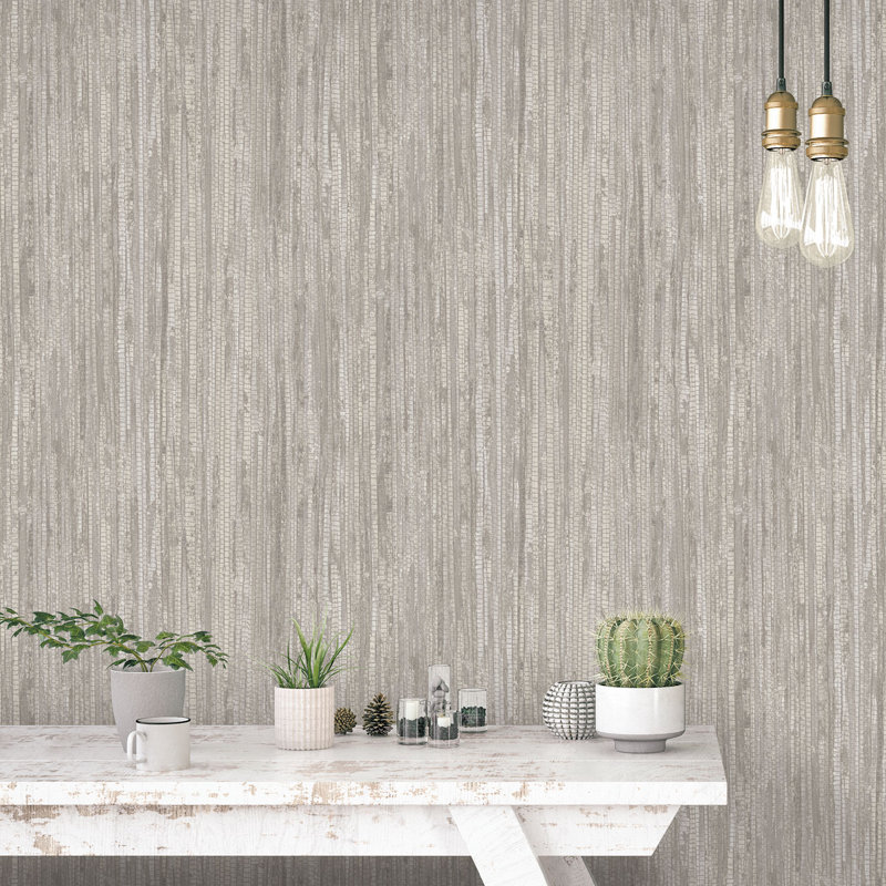 Zaiden 10m x 53cm Matte Wallpaper Roll, Beige