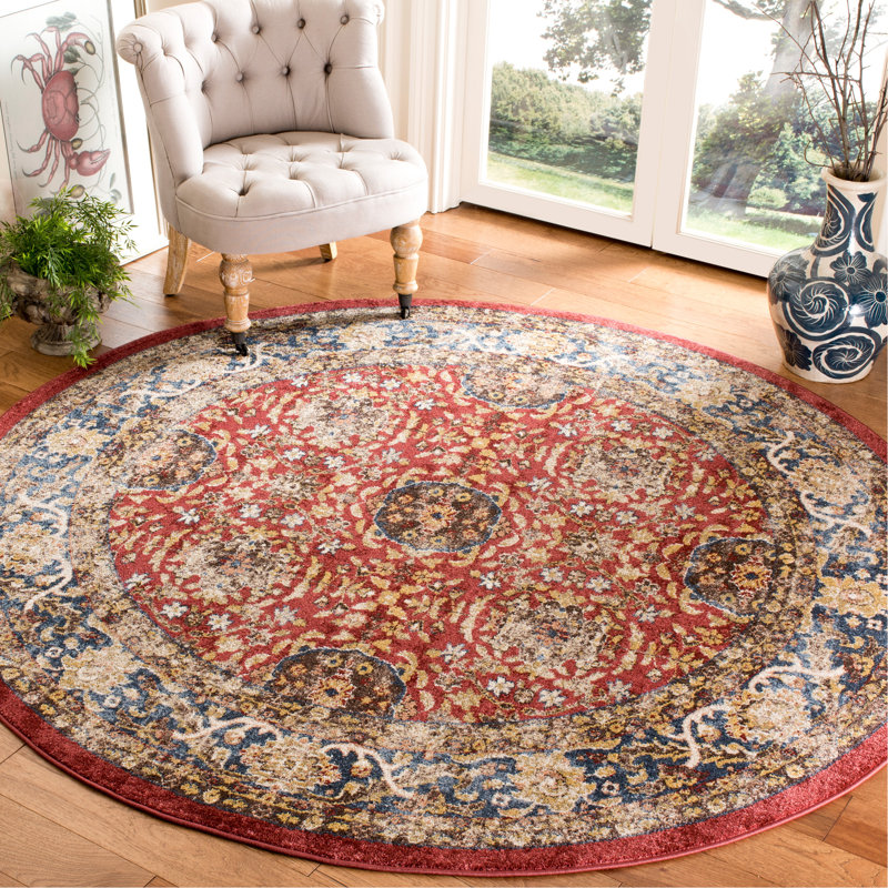 Broomhedge Bijar Performance Oriental Rug, Round 6'7"