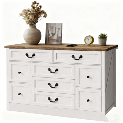 139.7 cm W Chest of 9 Drawers
