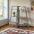 Sabby Six Open Shelves Versatile Bookcase in Gray Wood Finish, 46.82" H X 50.87" W X 15.29" D