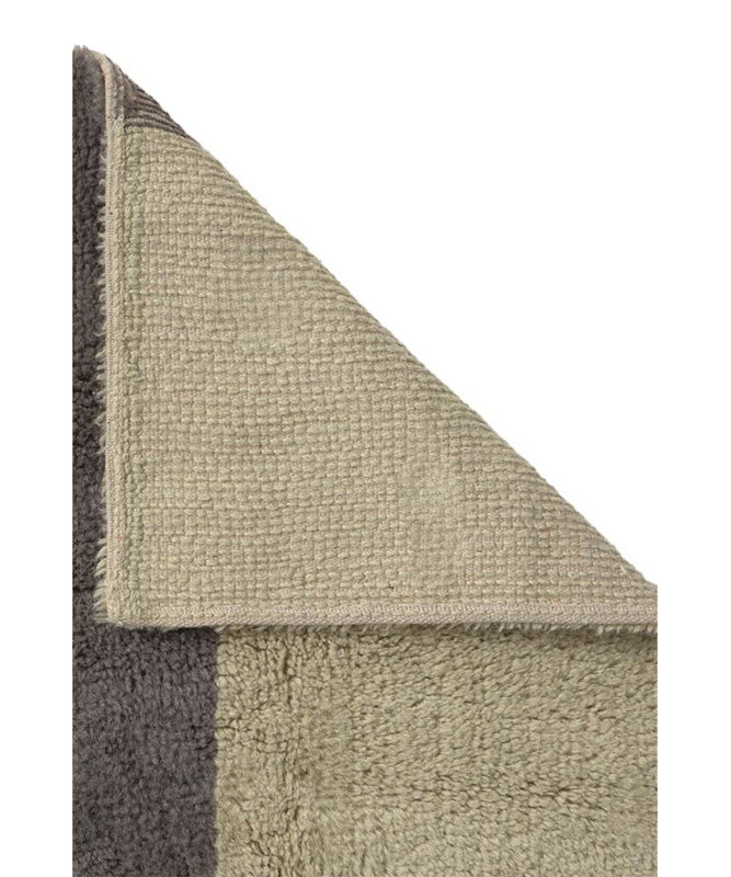 Wool Rug Chroma, Moss/Dusty Pink