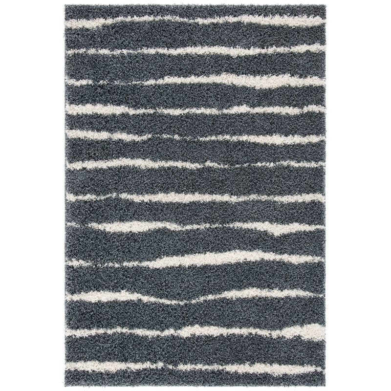 Tapis noir / ivoire Siragan, Rectangle 8 pi x 10 pi