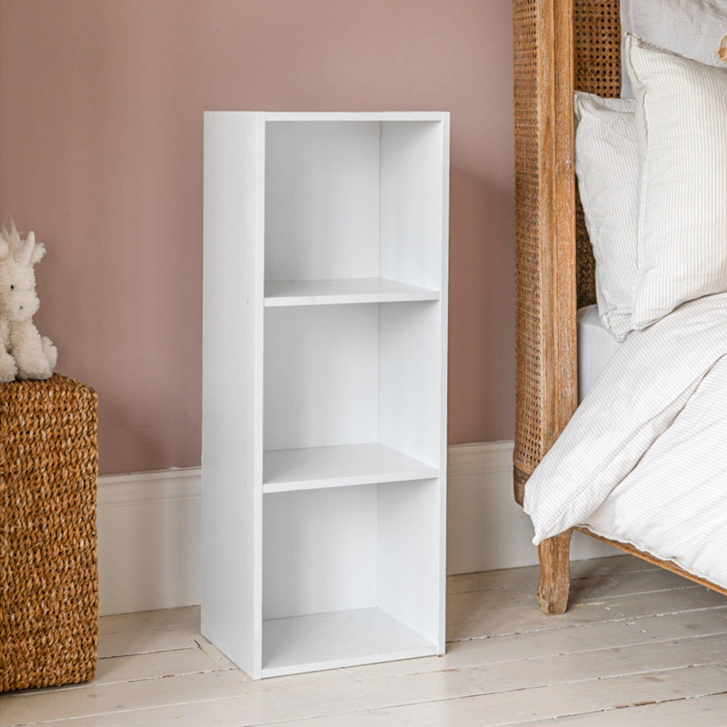 Northville 30cm W Cube Bookcase, (3 Shelves) 31.4"H x 11.811"W x 9.25"D.