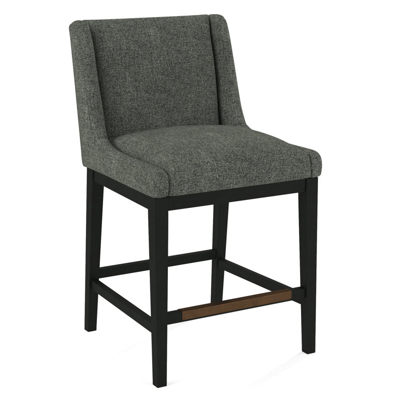Upholstered Stool, Black, 61527-88