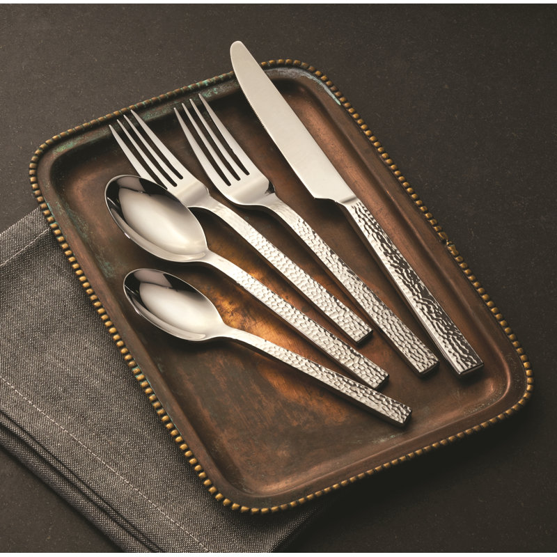 Chefs Table Hammered Dessert/Salad Forks by Oneida (18/0)
