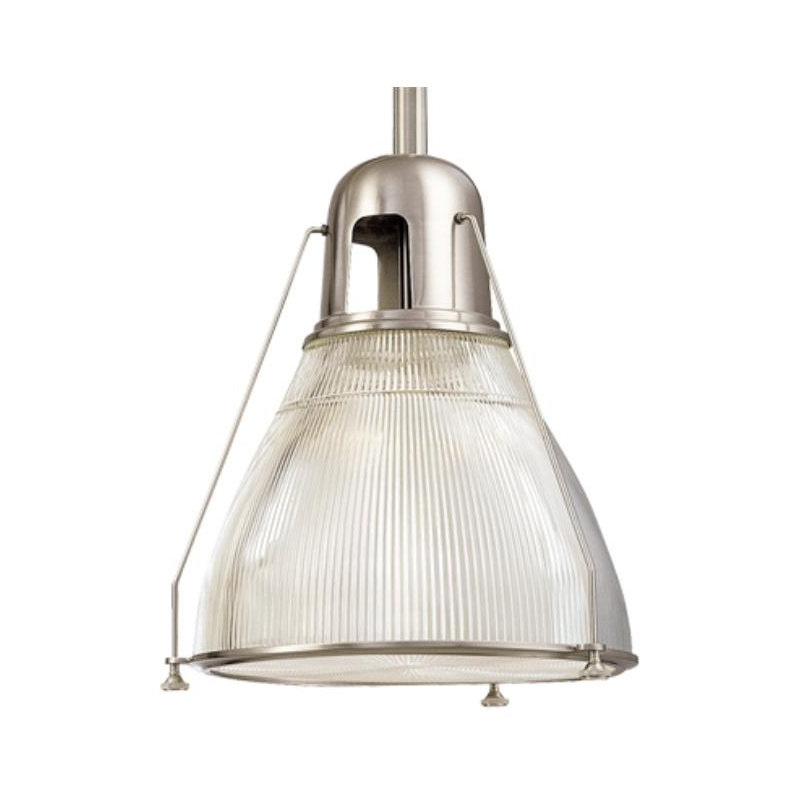 Haverhill 1 - Light Pendant, Satin Nickel, Ribbed