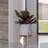 Elayna Ceramic Planter with Wood Stand-345935327-345133211