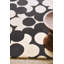 Wool Floral Area Rug in Black/Off-White-63011439