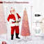  Arbre de Noël illuminé 6 pi avec 6 branches de PVC floquées neige-837971710