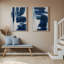 Ensemble de 2 impressions sur toile Azure Azure Waltz-1278092672-1278092673