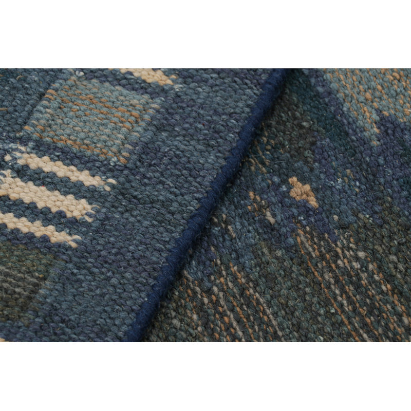 Scandinavian Wool Geometric Area Rug, Rectangle 10' x 14'