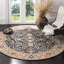 Tapis oriental crème / bleu marine / orange Christa-161330333