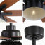 Ventilateur de plafond à 8 pales avec éclairage, télécommande, moteur à courant continu réversible et minuterie-1572136262