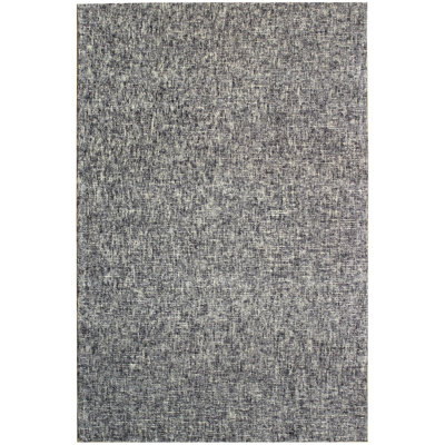 Textures Abstract Area Rug in Blue/Navy/Ivory