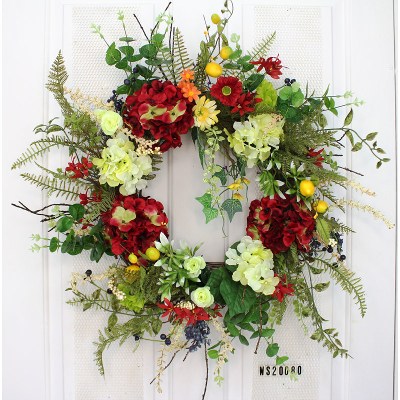 Couronne en soie 24 po, Rouge