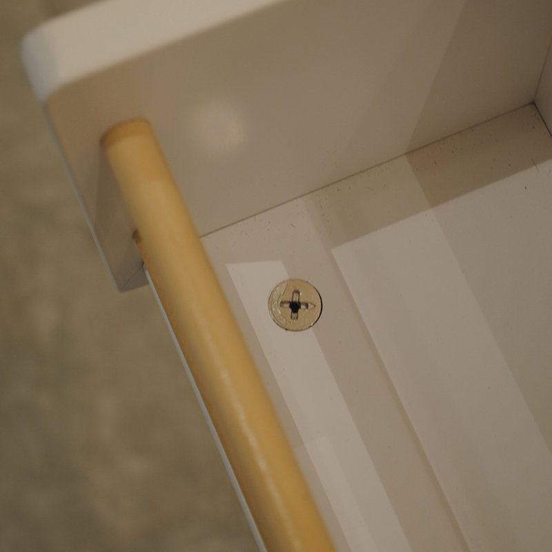 Îlot de cuisine avec plateau en bois d'hévéa et rangement de tiroir - Chariot roulant pratique à porter