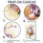 Nature morte avec des lys mauves dans un vase - Assortiment de bouquets d'art mural-377966058-377966059