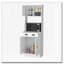 Garde-manger à micro-ondes 2 portes blanc Palmer