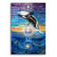 «Rising From The Profonds» par Verena, art mural en verre sauvage, 12 po x 16 po