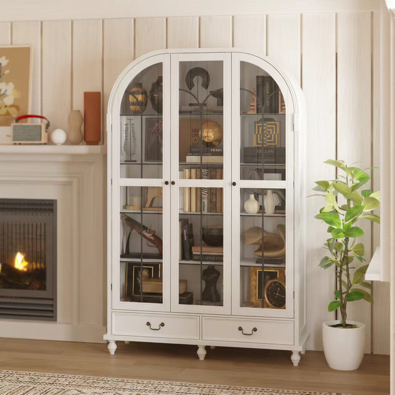 Armoire vitrée 77,2 po H 2 pièces