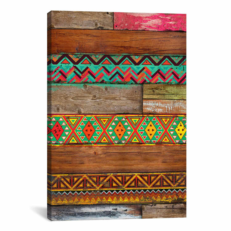 « indien wood », impression sur toile, H 60 po x l 40po x P 1,5 po