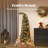 Prelit Bent Top Christmas Tree