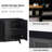 Chartier Mid-Century Modern 57'' W Sideboard with Adjustable Shelves and Solid Wood Legs-1797941872