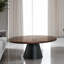 Ensemble de table 3 pièces de style contemporain 1 table basse 1 table de bout 2 X Table de bout à motif de base de tambour, finition noire, salon principal