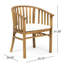 Chaise de salle à manger élégante en bois avec rembourrage - Rehaussez votre décor extérieur - Coussins d'assise bloquants pour profiter du plein air en tout confort