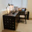 Bureau en L noir en bois massif-1760260078