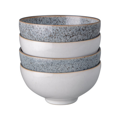 Ensemble de 4 bols à riz gris Denby Studio